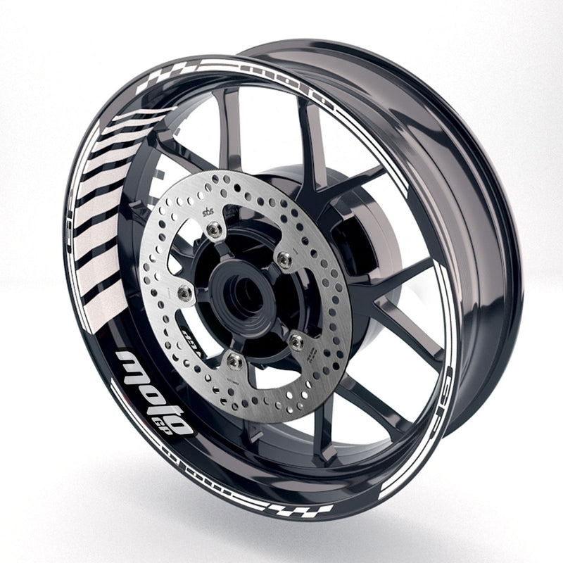Fit Yamaha YZF R6 19-20 Logo Moto GP Stripe 17 inch Wheel Rim Sticker - MC Motoparts