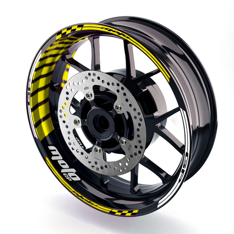 Fit Kawasaki Z900 Logo Moto GP Stripe 17 inch Wheel Rim Sticker - MC Motoparts