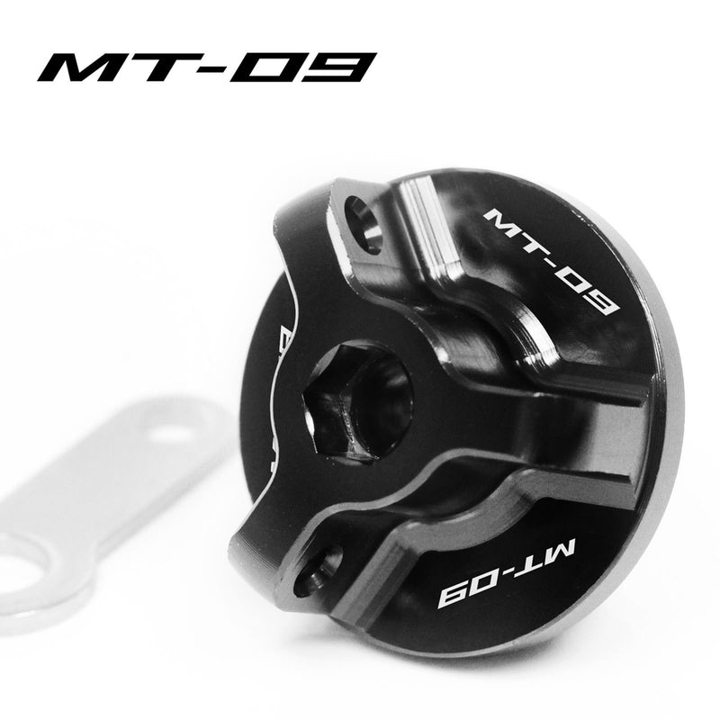 Fits Yamaha FZ-09 MT-09 Tracer 2014-2019 Logo Engraved Oil Filler Cap - MC Motoparts