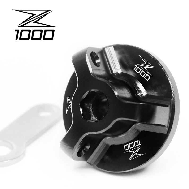 Fits Kawasaki Z1000 2010-2018 Logo Engraved Oil Filler Cap - MC Motoparts