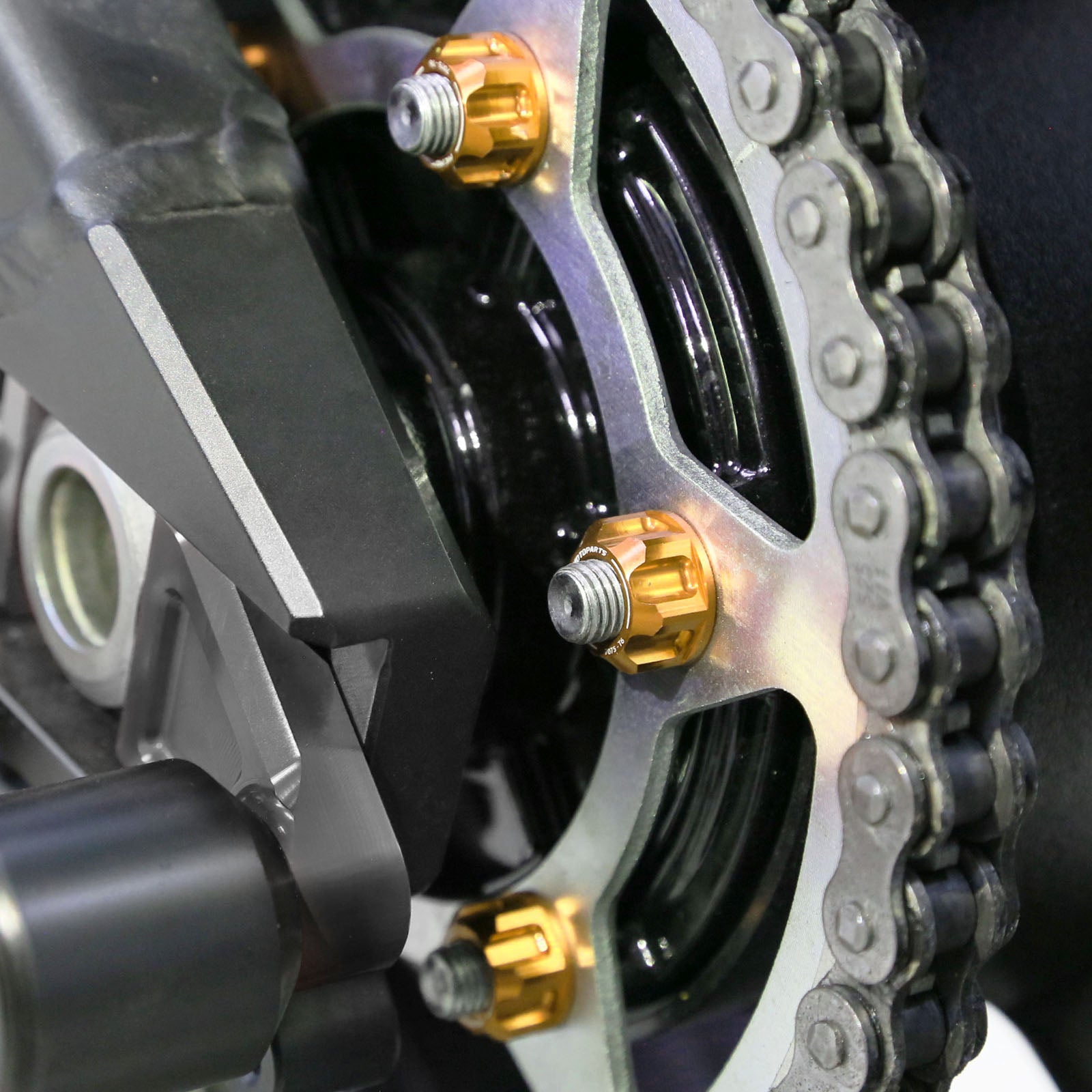 Fit Kawasaki GPZ1100 GPZ750R Versys 650 SPOKE6 Billet M10 Rear Sprocket Nuts - MC Motoparts