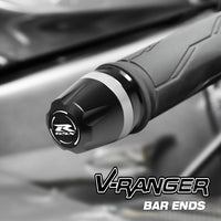 Fit Suzuki GSX-R 1000 R 2017-2019 Engraved V-Ranger Bar Ends - MC Motoparts