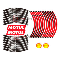 Fit Suzuki GSXR 17'' Rim Reflective Decal Sticker Tapes - MC Motoparts