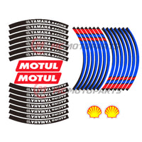 Fit Yamaha Racing 17'' Rim Reflective Decal Sticker Tapes - MC Motoparts