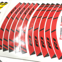 Fit Yamaha YZF R1 Logo Strips Wheel Rim Edge Sticker - MC Motoparts