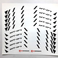 Fit Yamaha MT-07 Logo Strips Wheel Rim Edge Sticker - MC Motoparts