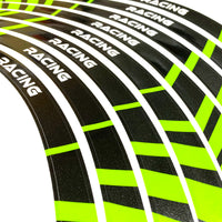 Fits Kawasaki KX 450F 2006-2021 STRIPE 2 MX Dirt Bike Rim Skin Stickers - MC Motoparts