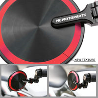 Fit Yamaha Reborn CNC Bar End Mirrors Round Folding Set - MC Motoparts