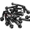 Black Yamaha FJR 1300 2001-2020 CNC Crankcase Cover Bolt Kit Set