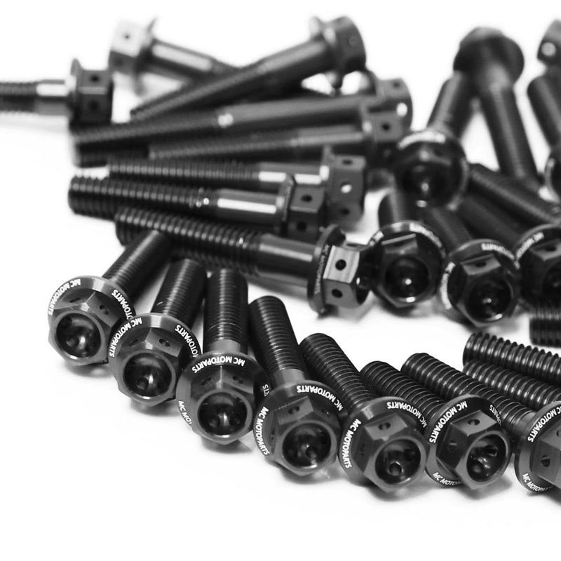 Black Honda GROM125 2014-2020 CNC Crankcase Cover Bolt Kit