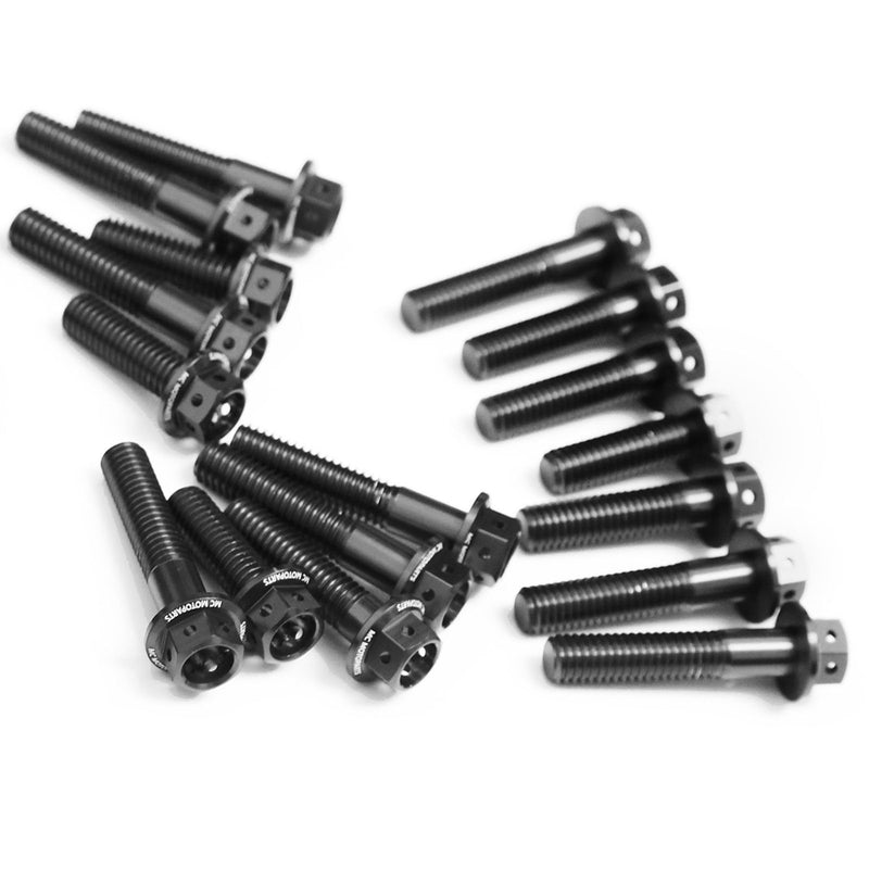 Black Honda VTR1000 SP1/2 2000-2007 CNC Crankcase Cover Bolt Kit