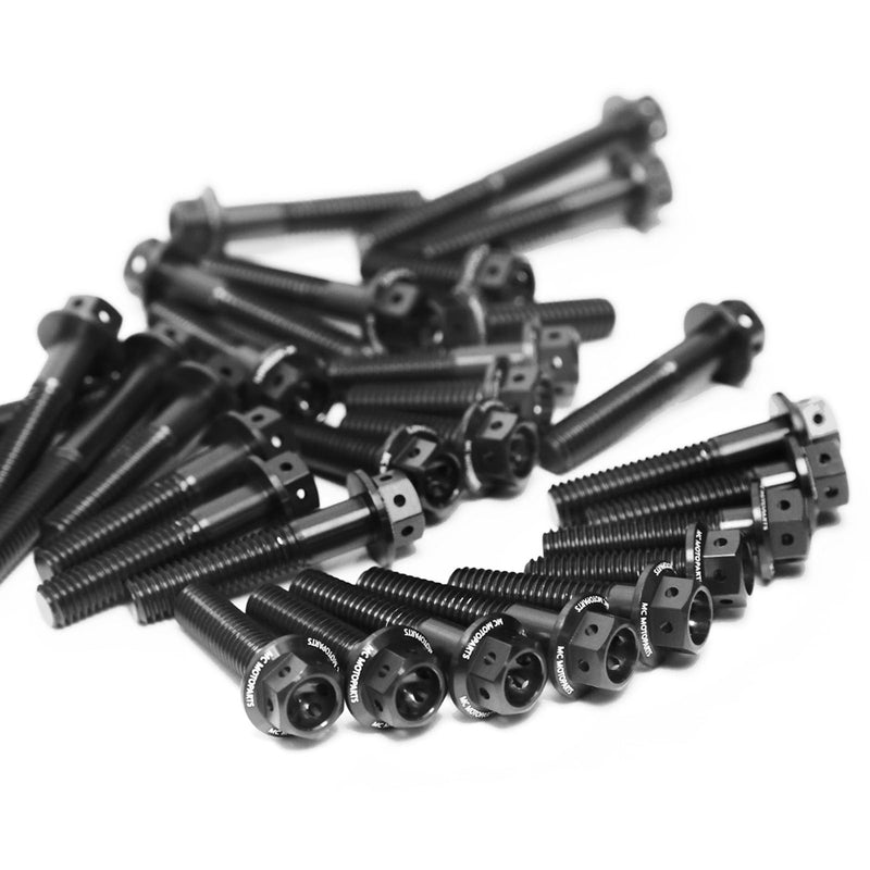 Black Honda VFR800X Crossrunner X 800 11-17 CNC Crankcase Cover Bolt Kit