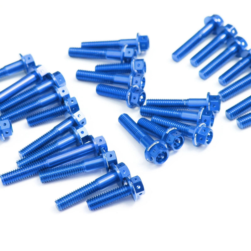 Blue Suzuki GSX-R 1000 2001-2008 CNC Crankcase Cover Bolt Kit