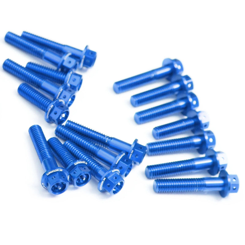 Blue Suzuki GSX-R 1000 2009-2016 CNC Crankcase Cover Bolt Kit