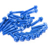Blue Suzuki GSR 750 2011-2016 CNC Crankcase Cover Bolt Kit