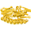 Gold Suzuki GSF 650 Bandit 2005-2006 CNC Crankcase Cover Bolt Kit