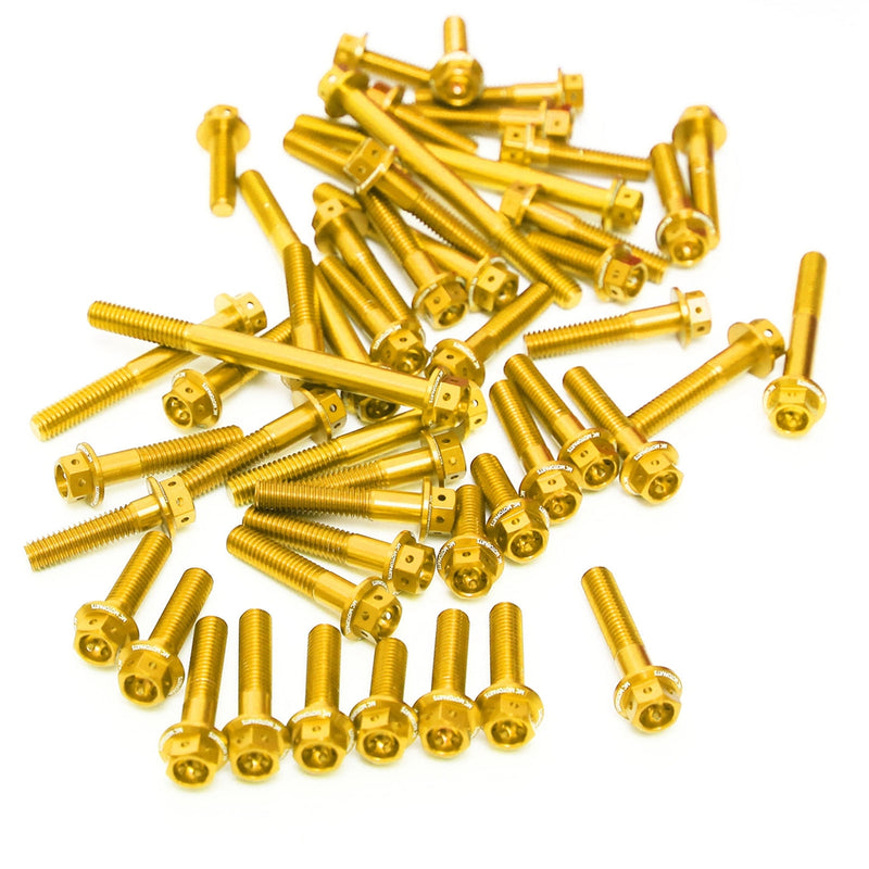 Gold Honda CBR250R 2011-2014 CNC Crankcase Cover Bolt Kit