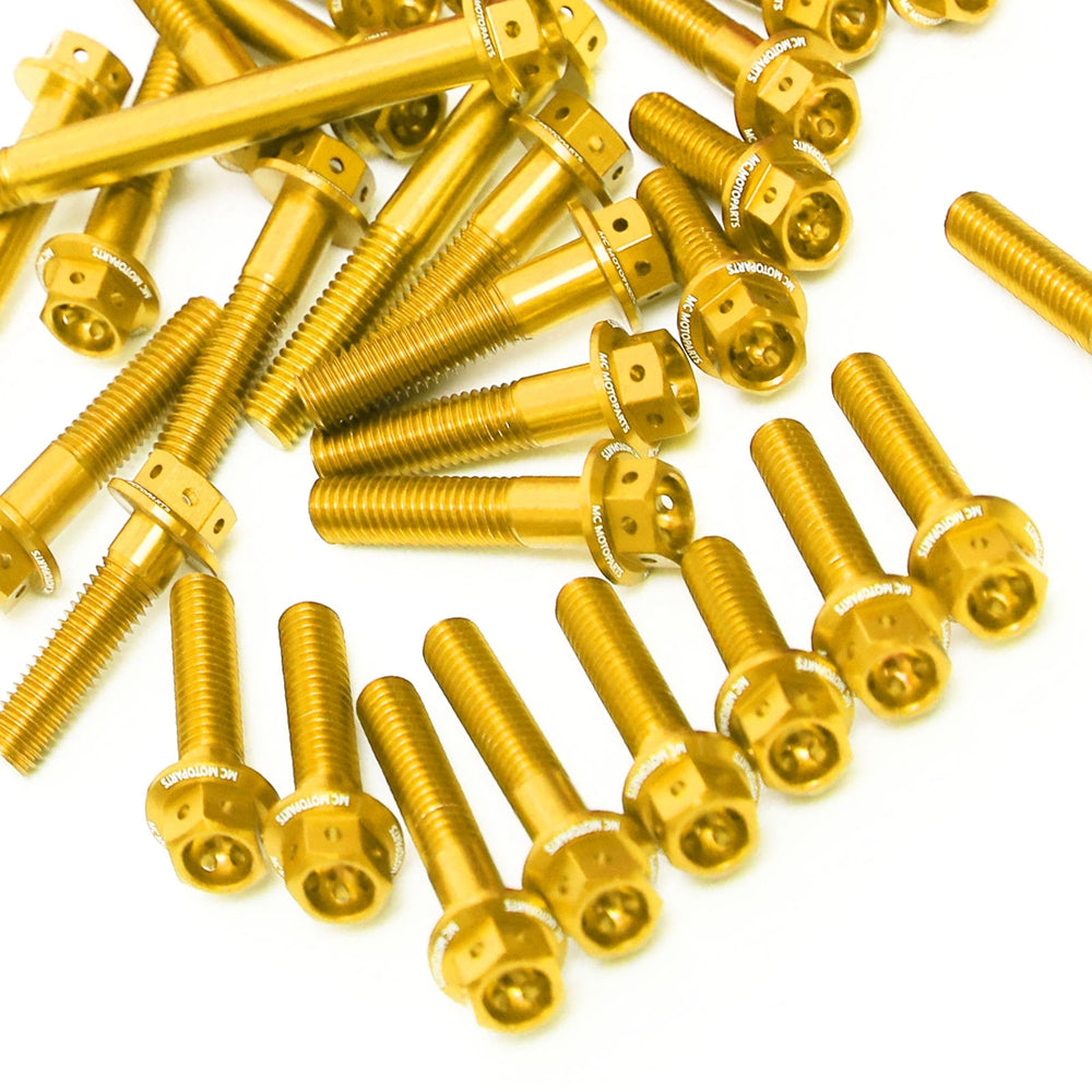 Gold Suzuki B-King GSX1300K 2008-2016 CNC Crankcase Cover Bolt Kit