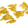 Gold Suzuki SFV650 Gladius 2009-2016 CNC Crankcase Cover Bolt Kit
