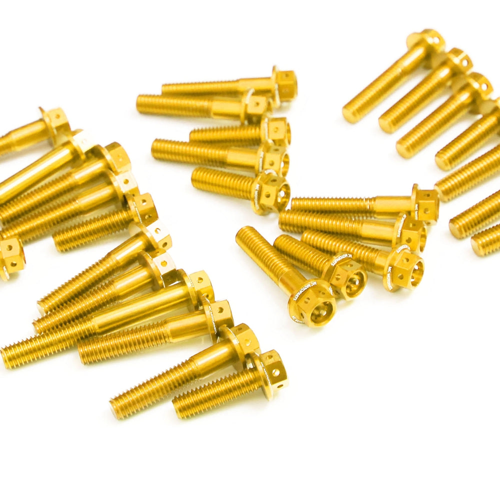 Gold Suzuki GW250 Inazuma 2013-2017 CNC Crankcase Cover Bolt Kit