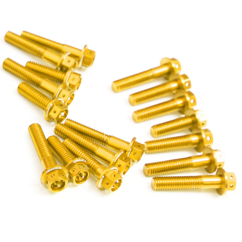 Gold Suzuki GSX-R 1000 2009-2016 CNC Crankcase Cover Bolt Kit