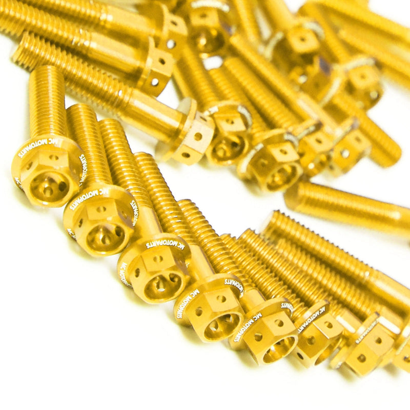Gold Honda CB1100 SF X11 1999-2007 CNC Crankcase Cover Bolt Kit