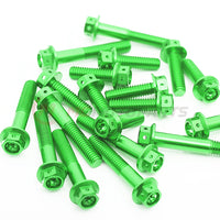 Green Yamaha YZF R7 =MT-07 2022 CNC Crankcase Cover Bolt Kit Set