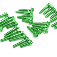 Green Suzuki GSX-R 1000 2001-2008 CNC Crankcase Cover Bolt Kit