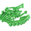 Green Kawasaki Z1000 2007-2009 CNC Crankcase Cover Bolt Kit