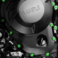 Installation of Honda GROM125 2014-2020 CNC Crankcase Cover Bolt Kit