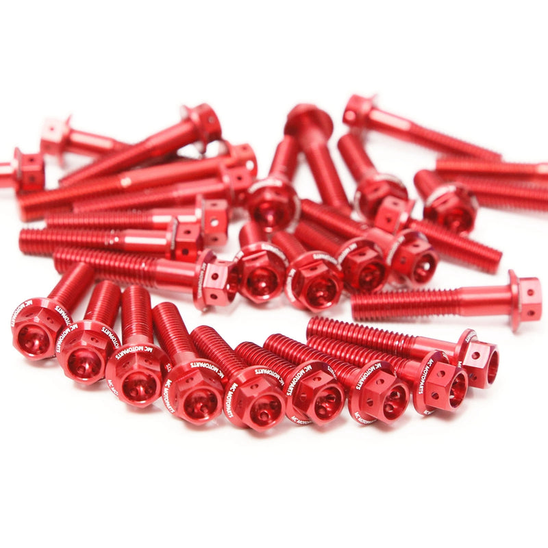 Red Honda CBF1000 F  2006-2015 CNC Crankcase Cover Bolt Kit