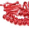 Red Honda GROM125 2014-2020 CNC Crankcase Cover Bolt Kit