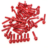 Red Suzuki SV650 X Retro Cafe Racer 2019-2020 CNC Crankcase Cover Bolt Kit