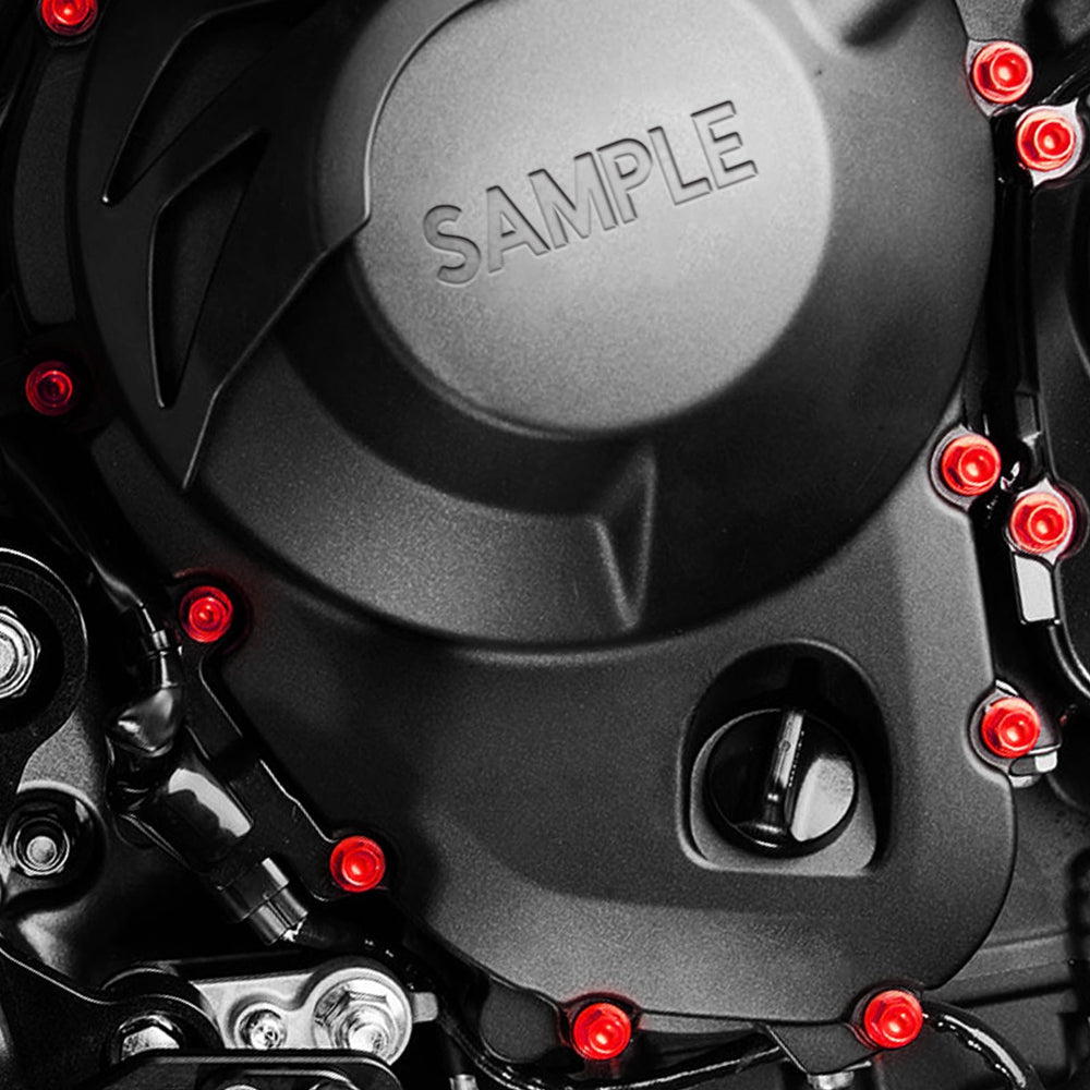 Installation of Suzuki DL250 V-Strom 2017-2019 CNC Crankcase Cover Bolt Kit