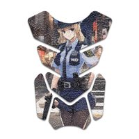 Gas Tank Sticker Motorcycle Tank Pad Protector Anti Slip Shield Anime Artistic