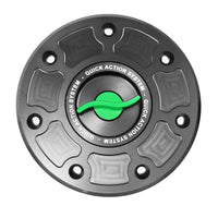 Green Kawasaki ZX7R ZG1000 ZRX1100 Quick Lock Fuel Cap - MC Motoparts