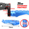 Fit Harley Davidson Softail Dyna RFIGHT 25mm Extension Front Blue Foot Pegs - MC Motoparts