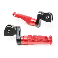 Fit Razor MX350 MX400 MX500 MX650 R-FIGHT 25mm Adjustable Extended Extension Lowering Lower Front Foot Pegs Footpegs Electric Dirt Bike MC Motoparts