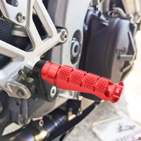 Fit Ducati 1199 1299 Panigale RFIGHT 25mm Adjustable Front Red Foot Pegs - MC Motoparts
