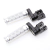 Fit Kawasaki Z1000 Z125 Z750 Z900 RFIGHT 25mm Extension Front Silver Foot Pegs - MC Motoparts