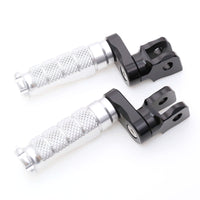 Fit Kawasaki Z1000 Z125 Z750 Z900 RFIGHT 25mm Extension Front Silver Foot Pegs - MC Motoparts