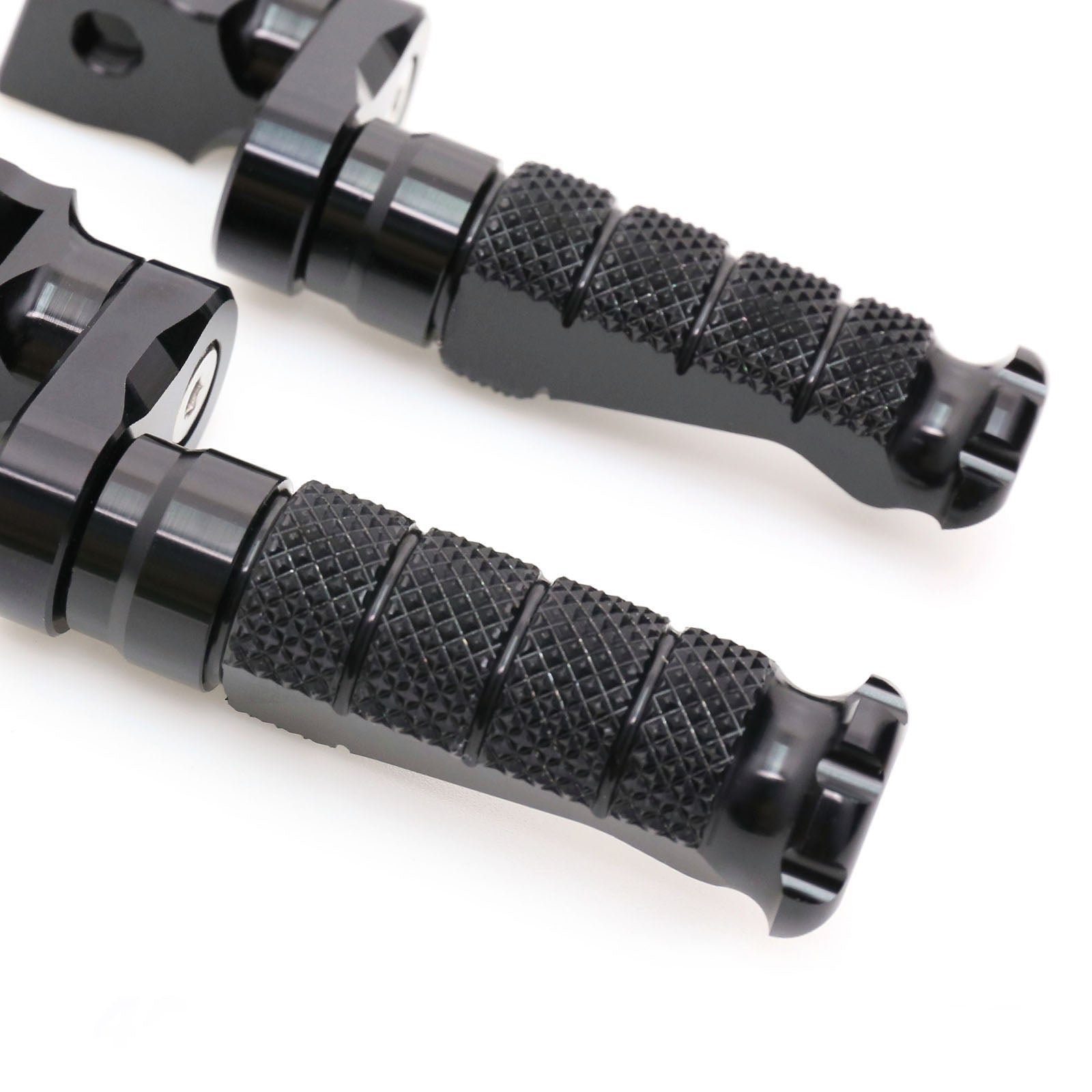Fit Triumph Scrambler Speed Triple Sprint GT RFIGHT 40mm Extension Front Black Foot Pegs - MC Motoparts
