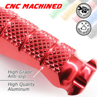 Fit Suzuki GSX-R 1000 600 750 RFIGHT 40mm Extension Front Red Foot Pegs - MC Motoparts