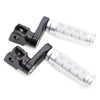 Fit Suzuki GSX-R 1000 600 750 RFIGHT 40mm Extension Front Silver Foot Pegs - MC Motoparts