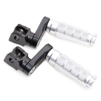 Fit Suzuki GSX-R 1000 600 750 RFIGHT 40mm Extension Front Silver Foot Pegs - MC Motoparts