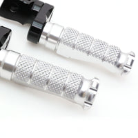 Fit Kawasaki GTR1400 Versys 1000 650 RFIGHT 40mm Lowering Front Silver Foot Pegs - MC Motoparts