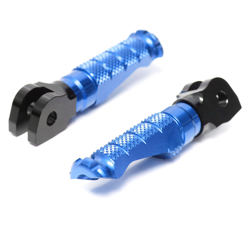 Fits Suzuki GSX-R 1000 600 750 RFIGHT Front Blue Foot Pegs - MC Motoparts