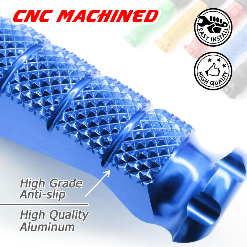 Fits Suzuki GSX-R 1000 600 750 RFIGHT Front Blue Foot Pegs - MC Motoparts