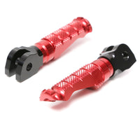 Fits Suzuki GSX-R 1000 600 750 RFIGHT Front Red Foot Pegs - MC Motoparts