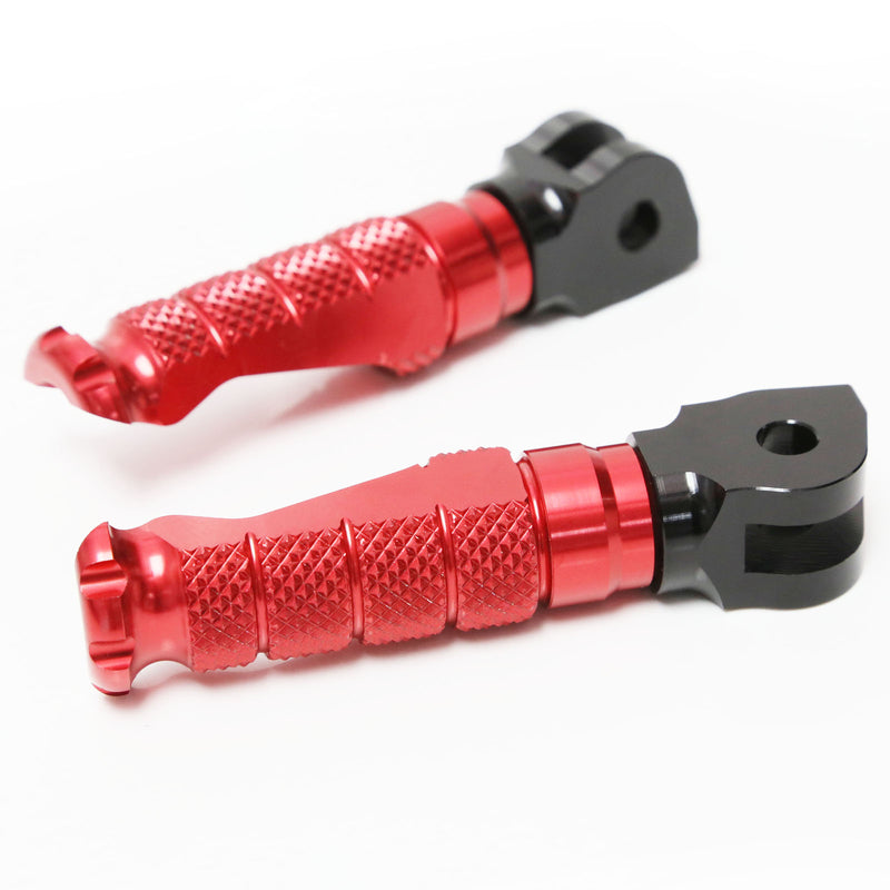 Fits Honda CBR1000RR CBR600RR RFIGHT Front Red Foot Pegs - MC Motoparts